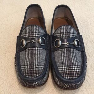 gucci plaid loafers